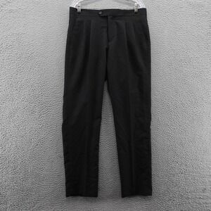Opposuits Mens Black Slim Fit Dress‎ Pants Size US 40 (33x32 Actual) Pleated